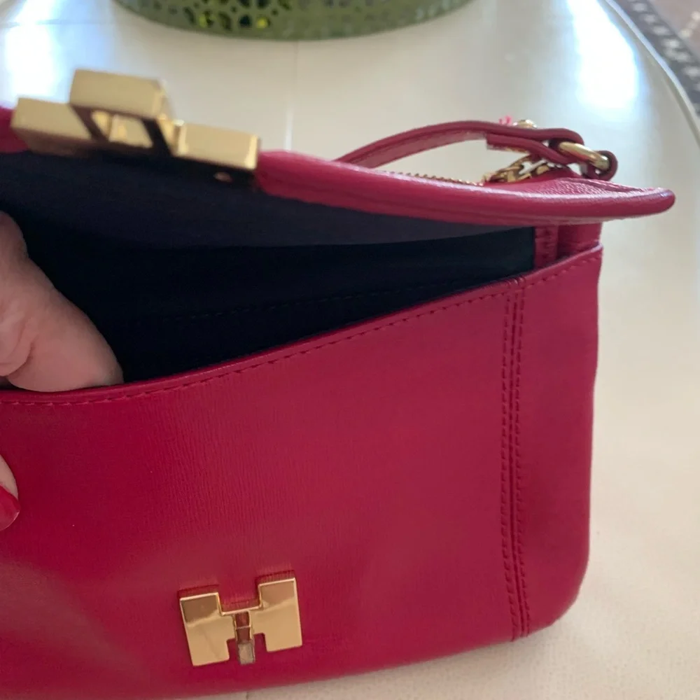 Tommy Hilfiger Crossbody Pink Handbag Minimalist Purse Shoulder Bag Classic